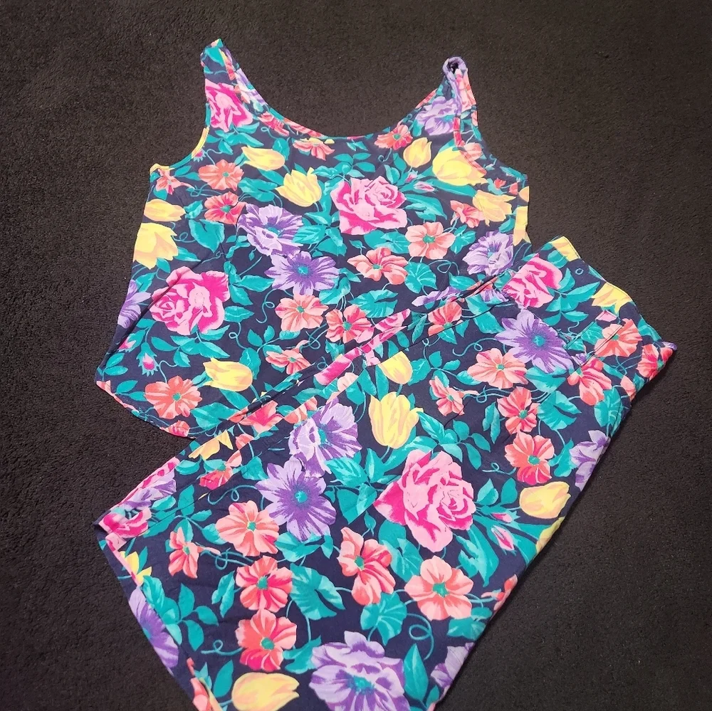 Vintage Floral Summer Set Small 90s Momcore